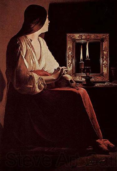 Georges de La Tour Bubende Maria Magdalena Spain oil painting art